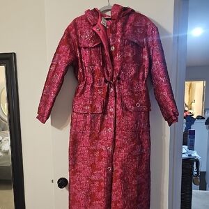 AKIRA Fuchsia Trench Coat